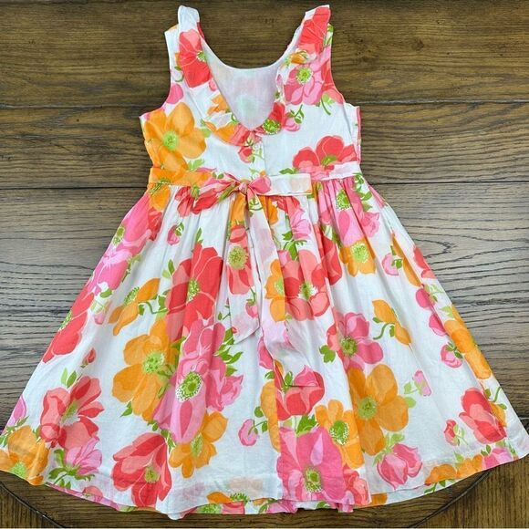 Janie and Jack Pink Floral Spring Summer Dress - Picture 2 of 8